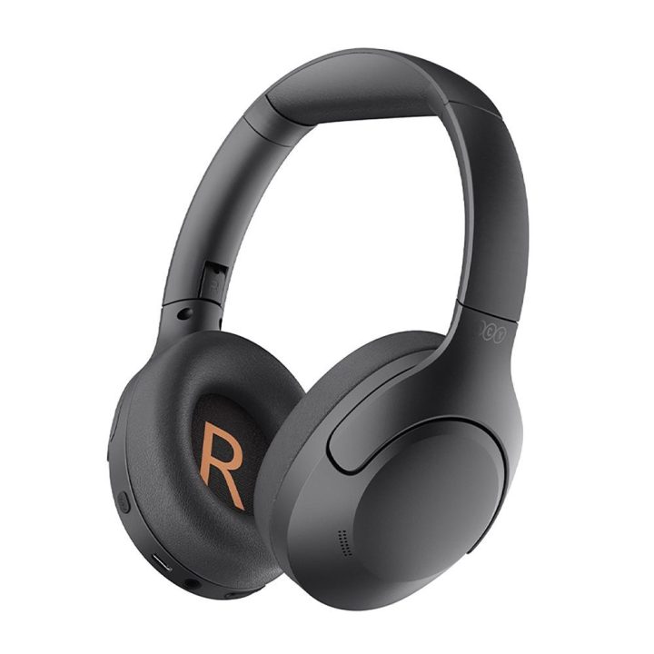Ausinės virš ausų su ANC ir Bluetooth 5.3 QCY H3 Lite juodos