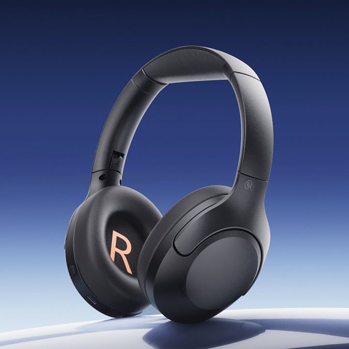 Ausinės virš ausų su ANC ir Bluetooth 5.3 QCY H3 Lite juodos