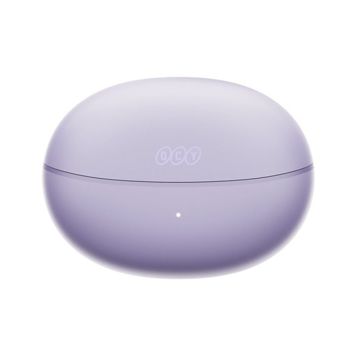 Belaidės ausinės su kabliuku IPX4 Bluetooth 5.4, violetinės QCY Crossky C30