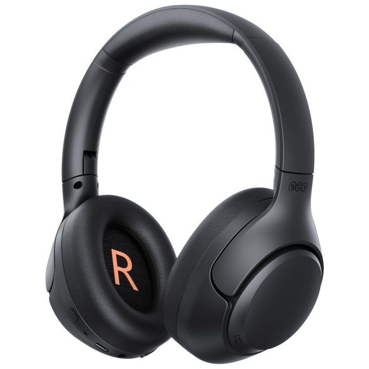 Ausinės virš ausų su ANC ir Bluetooth 5.4 QCY H3 juodos