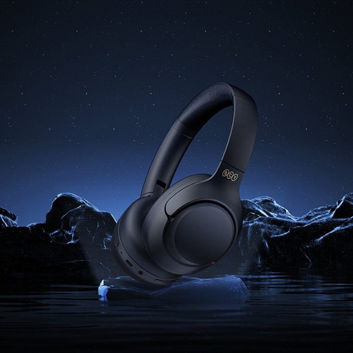 Ausinės virš ausų su ANC ir Bluetooth 5.4 QCY H3 juodos