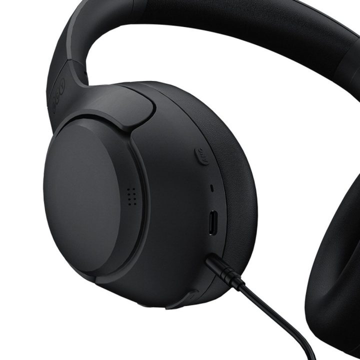 Ausinės virš ausų su ANC ir Bluetooth 5.4 QCY H3 juodos