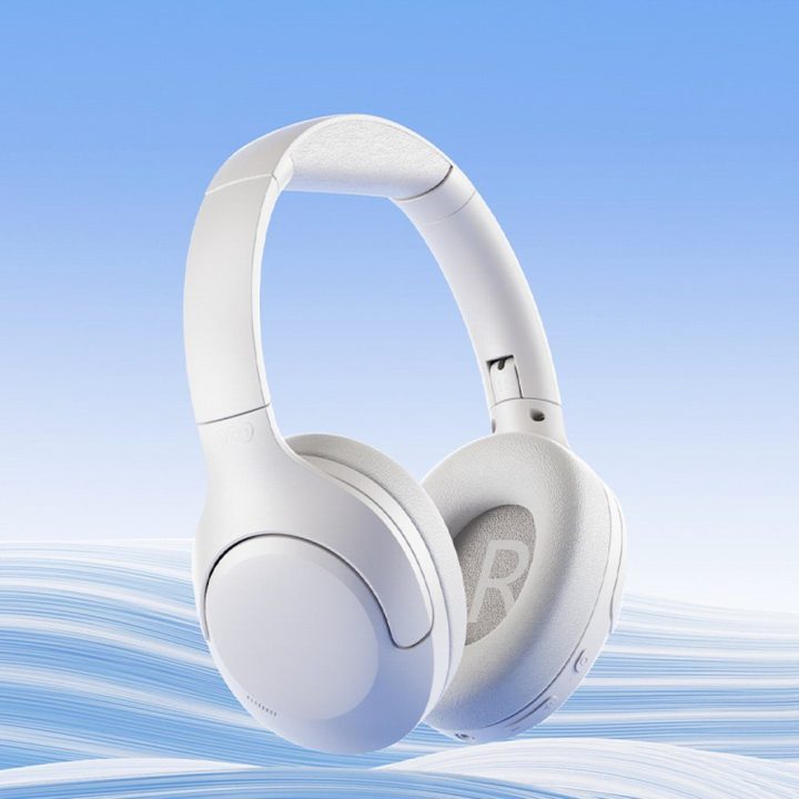 Ausinės virš ausų su ANC ir Bluetooth 5.3 QCY H3 Lite baltos