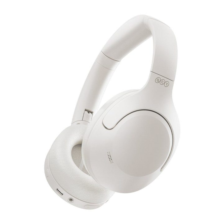 Ausinės virš ausų su ANC ir Bluetooth 5.3 QCY H3 Lite baltos