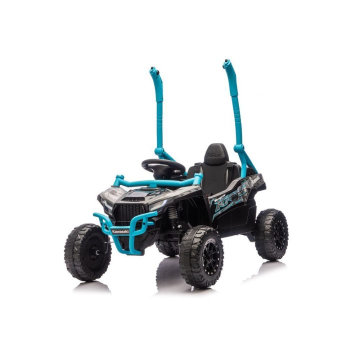 Elektrinis automobilis vaikams 24V 5Ah Kawasaki JS330 juodas ir mėlynas