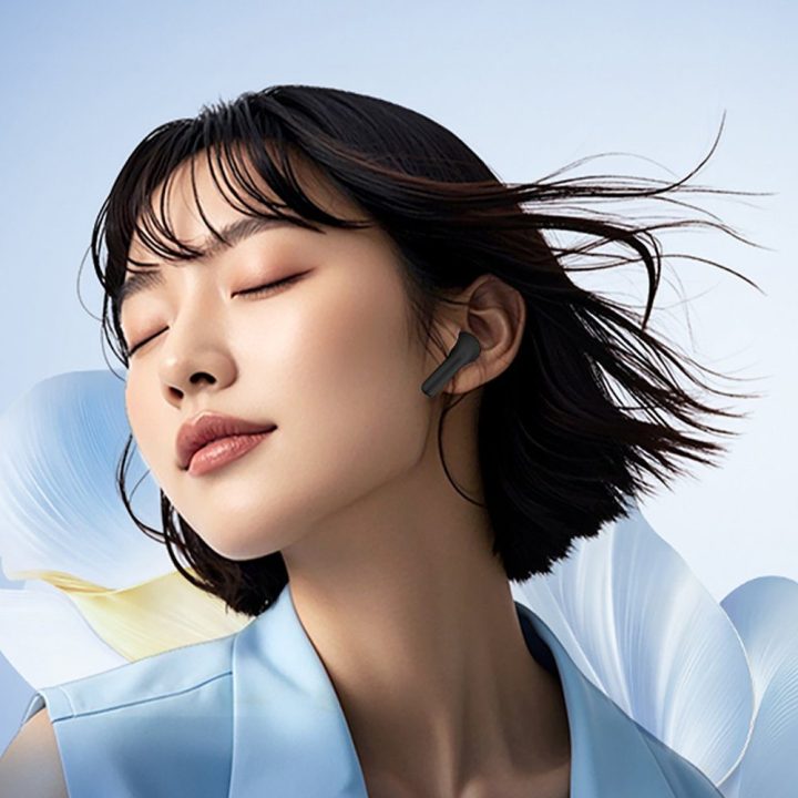 Ausinės į ausis su Bluetooth 5.4 ir LDAC QCY AilyBuds E10 juodos