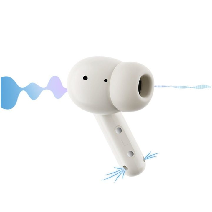 Ausinės į ausis su Bluetooth 5.4 ir ENC QCY Buds baltos