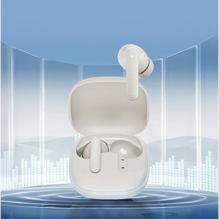 Ausinės į ausis su Bluetooth 5.4 ir ENC QCY Buds baltos