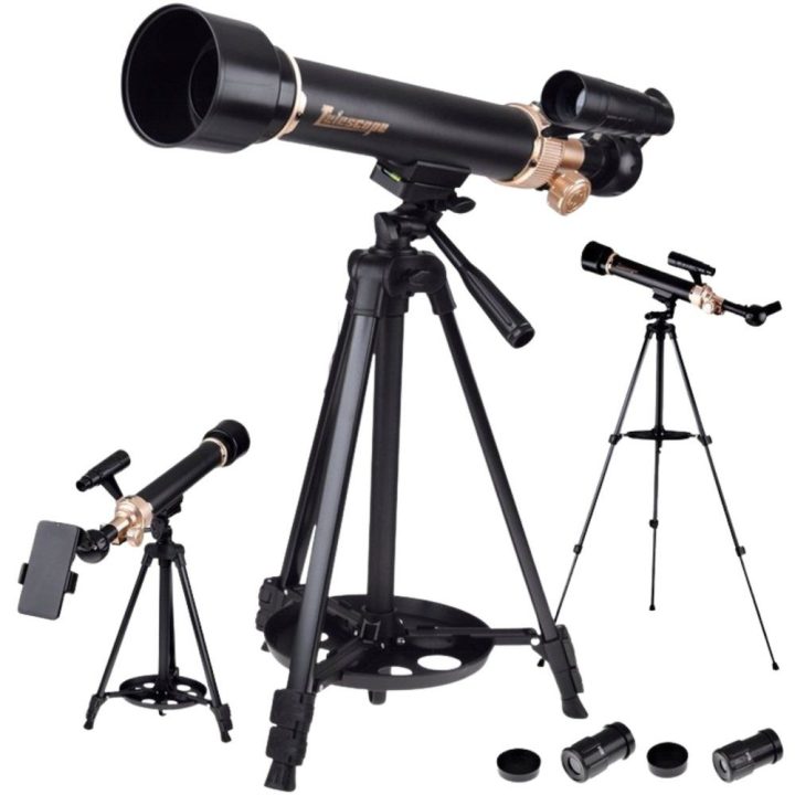Astronominis teleskopas su trikojumi ir priedais 1.35 m edukacinis
