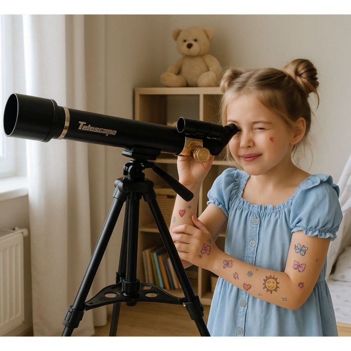 Astronominis teleskopas su trikojumi ir priedais 1.35 m edukacinis
