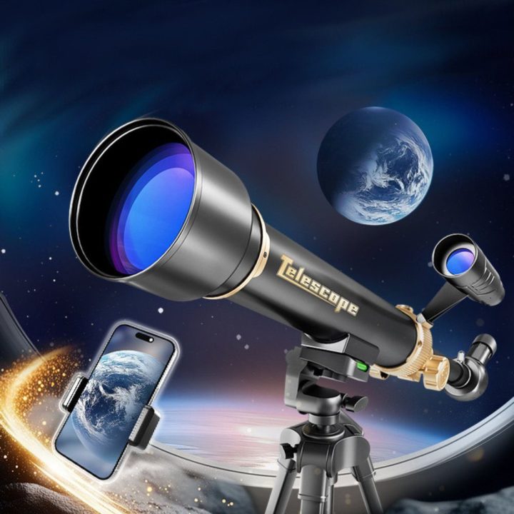 Astronominis teleskopas su trikojumi ir priedais 1.35 m edukacinis