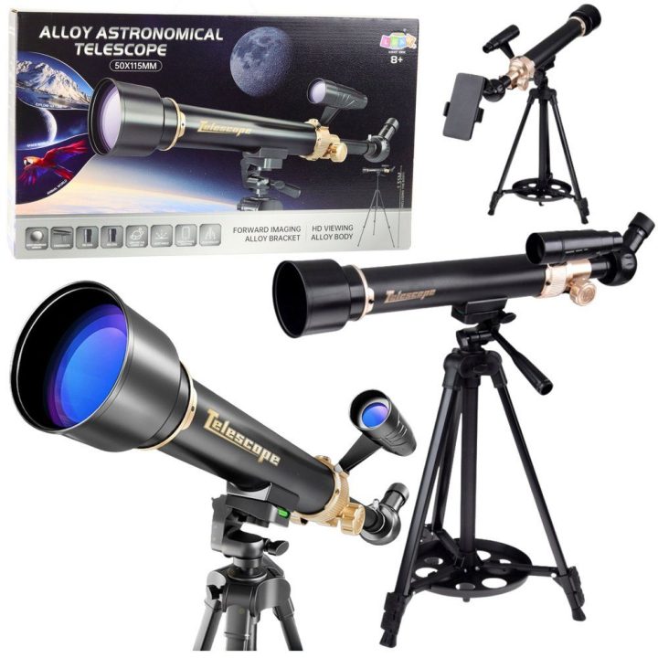 Astronominis teleskopas su trikojumi ir priedais 1.35 m edukacinis