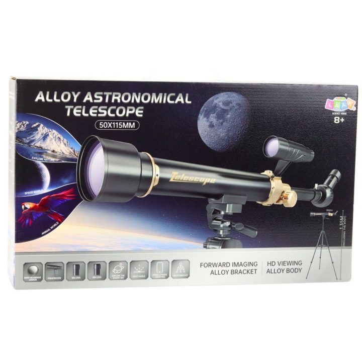 Astronominis teleskopas su trikojumi ir priedais 1.35 m edukacinis