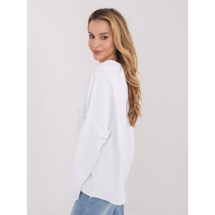 Palaidinė moteriška oversize balta