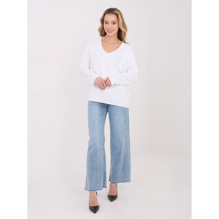 Palaidinė moteriška oversize balta