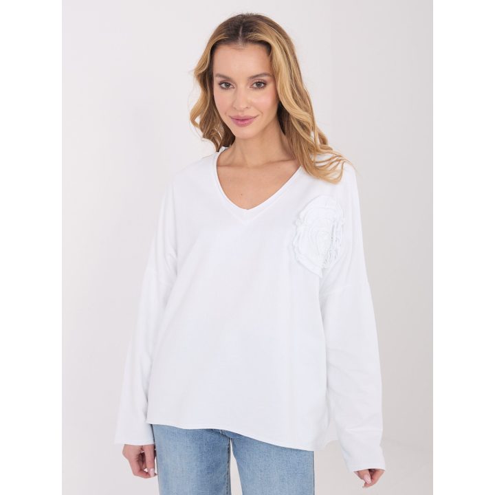 Palaidinė moteriška oversize balta