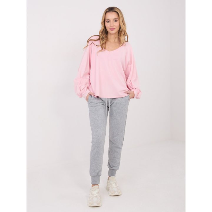 Palaidinė moteriška oversize šviesiai rožinė