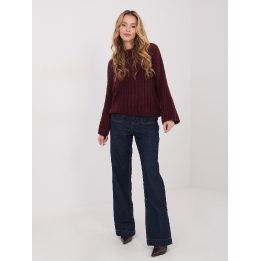 Megztinis moterims oversize bordo spalvos