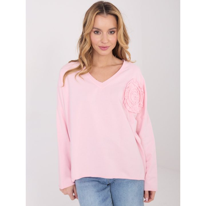 Palaidinė moteriška oversize šviesiai rožinė