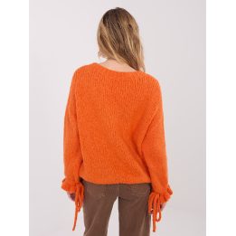 Megztinis moteriškas oversize oranžinis