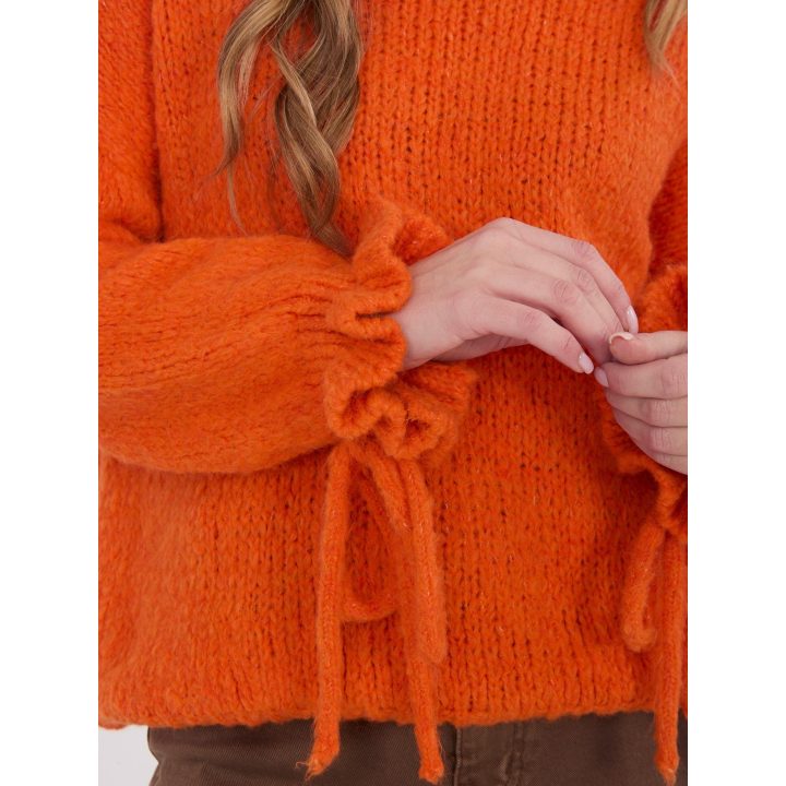 Megztinis moteriškas oversize oranžinis