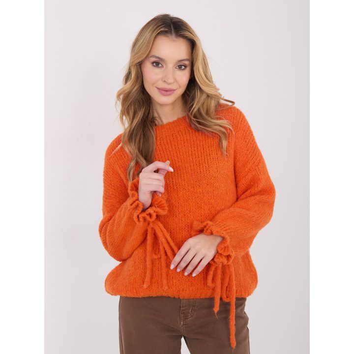 Megztinis moteriškas oversize oranžinis