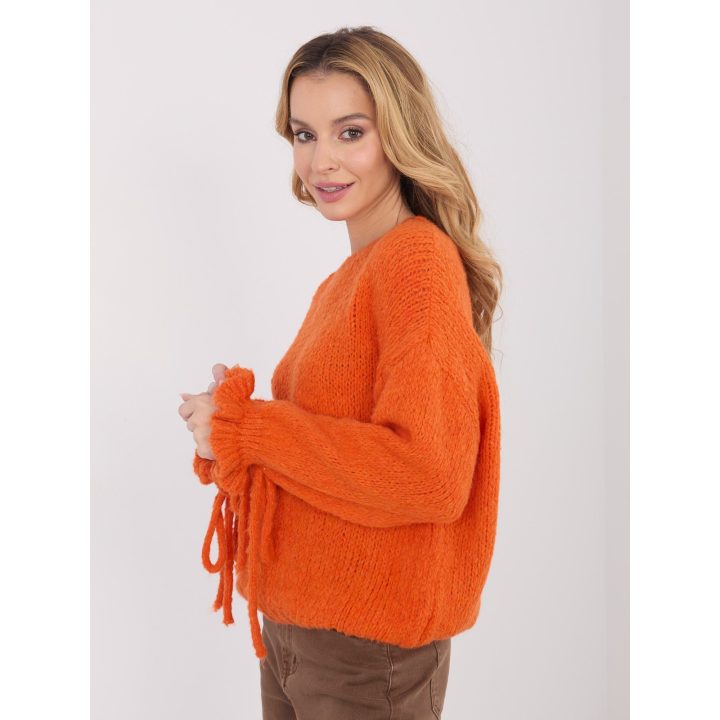 Megztinis moteriškas oversize oranžinis