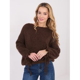 Megztinis moteriškas oversize rudas