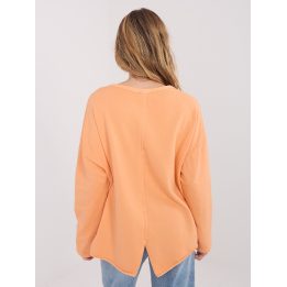 Palaidinė moteriška šviesiai oranžinė be gobtuvo