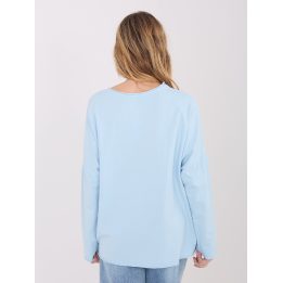 Palaidinė moteriška oversize šviesiai mėlyna