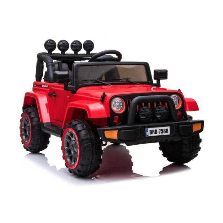 Elektrinis vaikiškas automobilis BRD-7588 raudonas