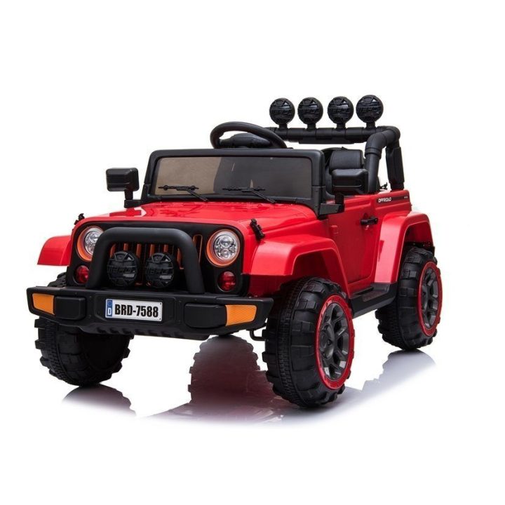 Elektrinis vaikiškas automobilis BRD-7588 raudonas