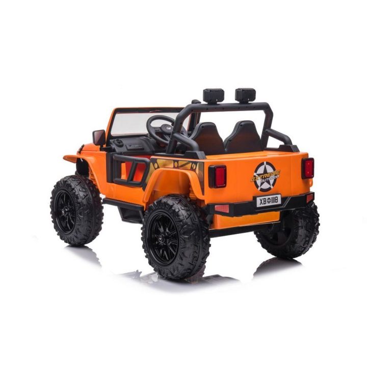 Elektrinis vaikiškas automobilis XB-1118 oranžinis