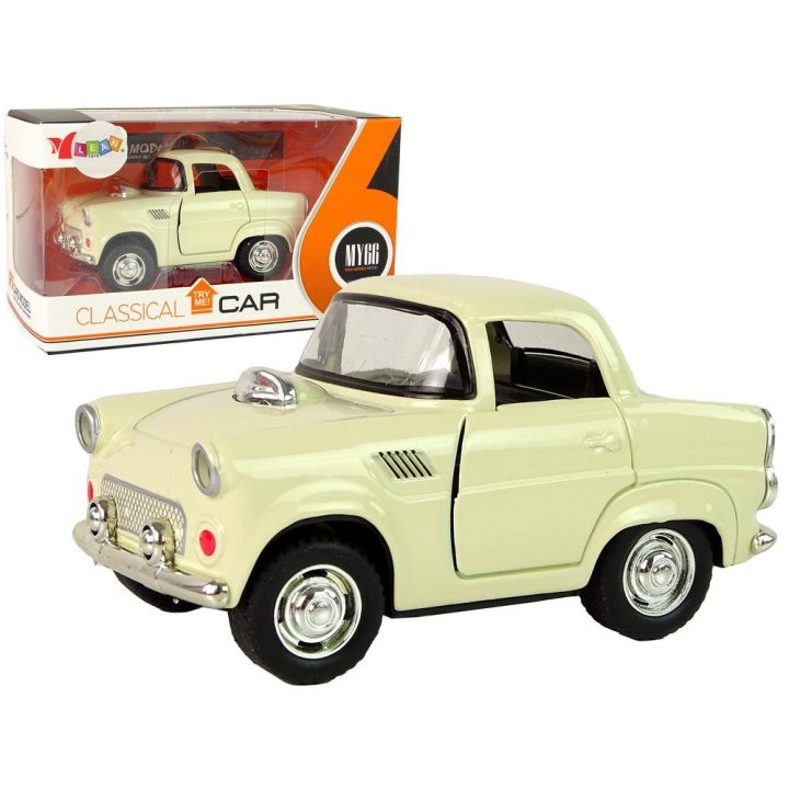 Metalinė klasikinė mašinėlė su atidaromomis durimis ir garsu