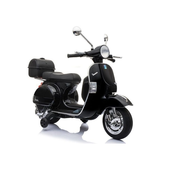 Elektrinis paspirtukas vaikams Vespa juodas