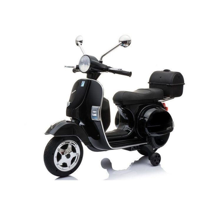 Elektrinis paspirtukas vaikams Vespa juodas