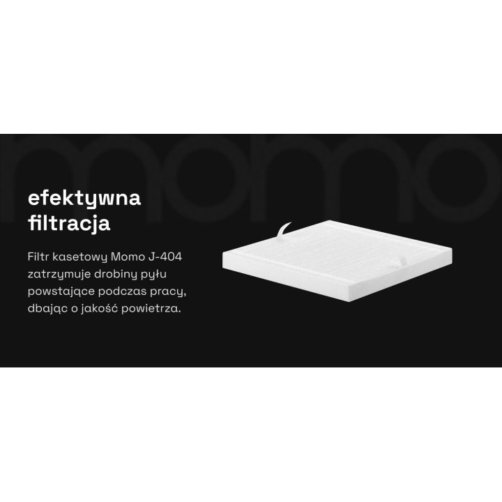 Kasetinis filtras dulkių surinktuvui Momo J-404