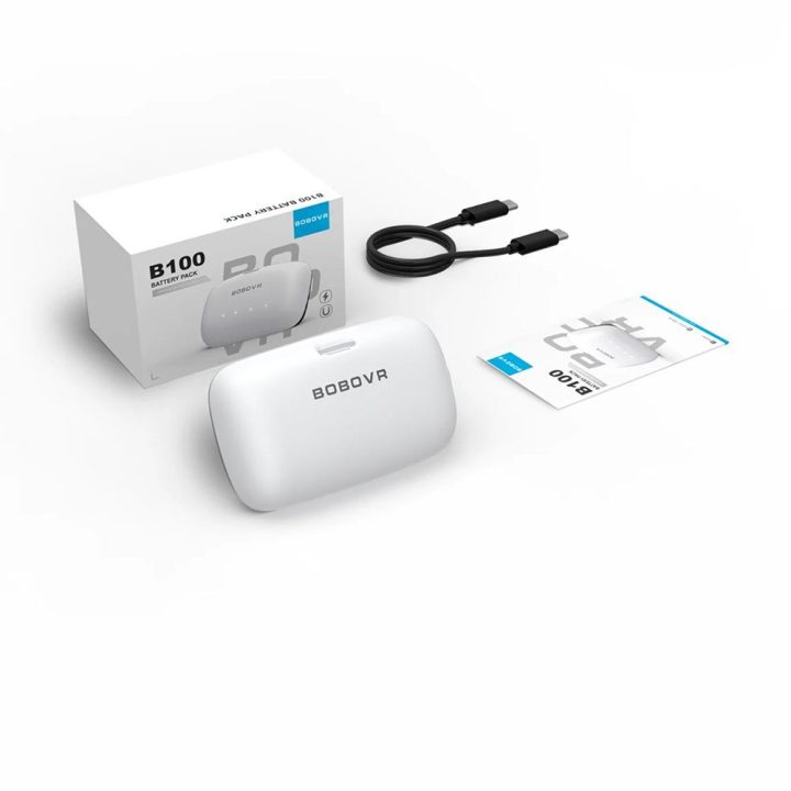 Išorinė baterija Meta Quest S3 Pro ir E3 Pro, balta BoboVR