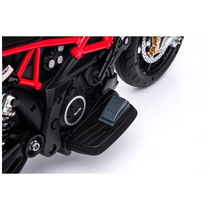 Elektrinis vaikiškas motociklas Aprilia A007 juodas