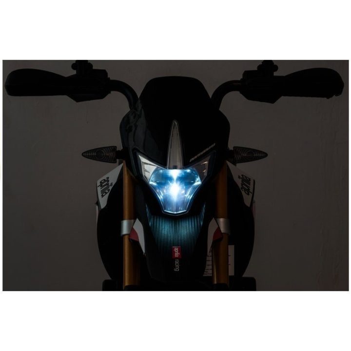 Elektrinis vaikiškas motociklas Aprilia A007 juodas