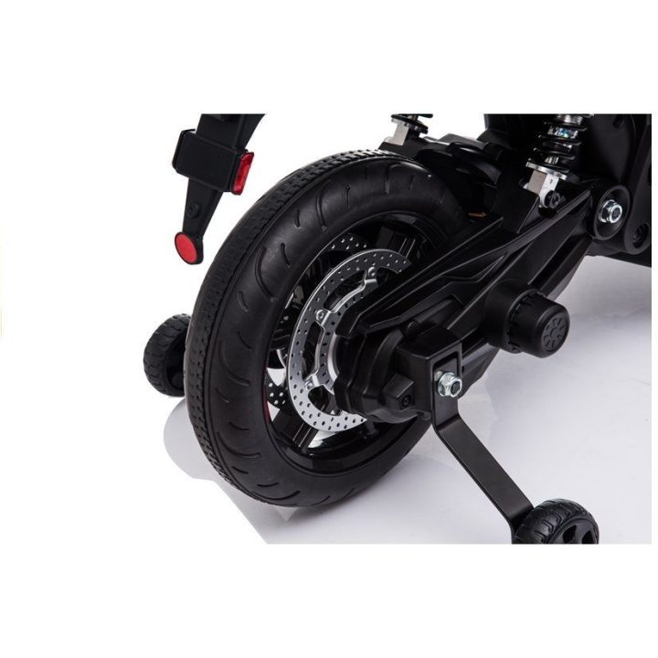 Elektrinis vaikiškas motociklas Aprilia A007 juodas