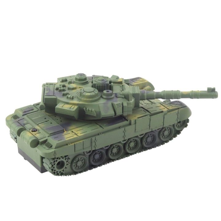 RC tankas su garsais ir šviesomis T90 1:18