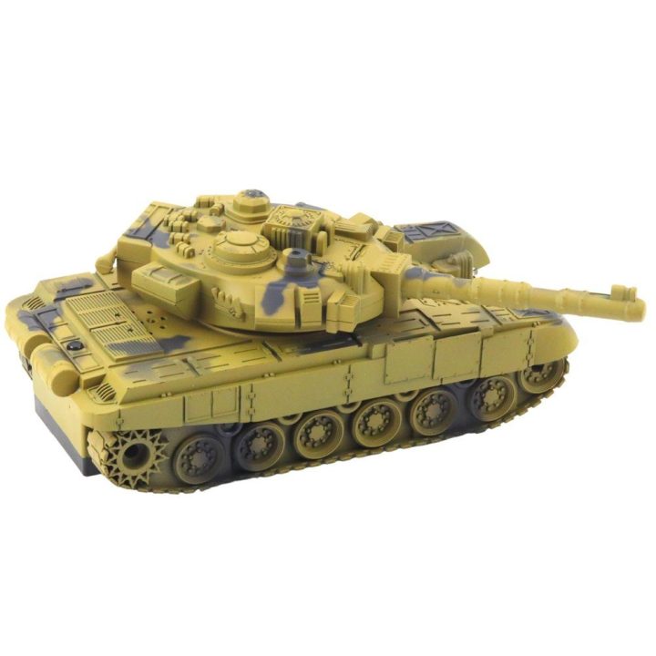 RC tankas T90 su šviesomis ir garsais 1:18 mastelio
