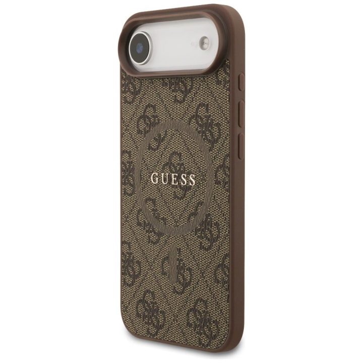 Dėklas telefonui iPhone 17 Air su MagSafe ruda Guess
