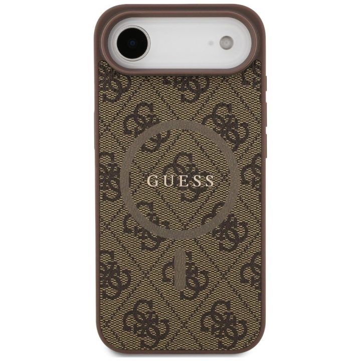 Dėklas telefonui iPhone 17 Air su MagSafe ruda Guess