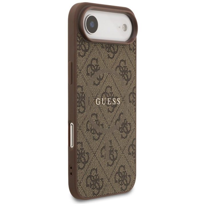Dėklas telefonui iPhone 17 Air su MagSafe ruda Guess