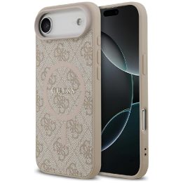 Dėklas telefonui iPhone 17 Air su MagSafe funkcija rožinis Guess