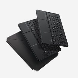 Dėklas su klaviatūra iPad 11 2025 Keylite Combo juodas AmazingThing