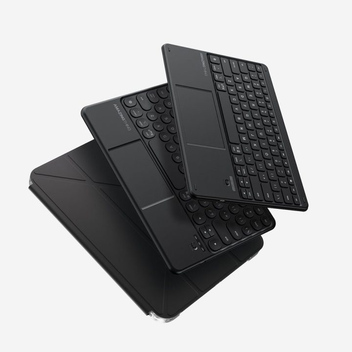 Dėklas su klaviatūra iPad 11 2025 Keylite Combo juodas AmazingThing