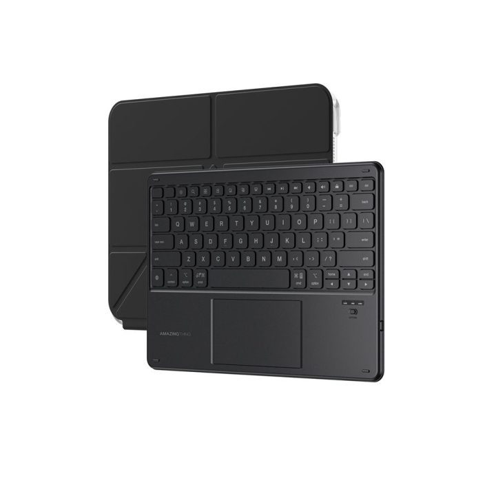 Dėklas su klaviatūra iPad 11 2025 Keylite Combo juodas AmazingThing